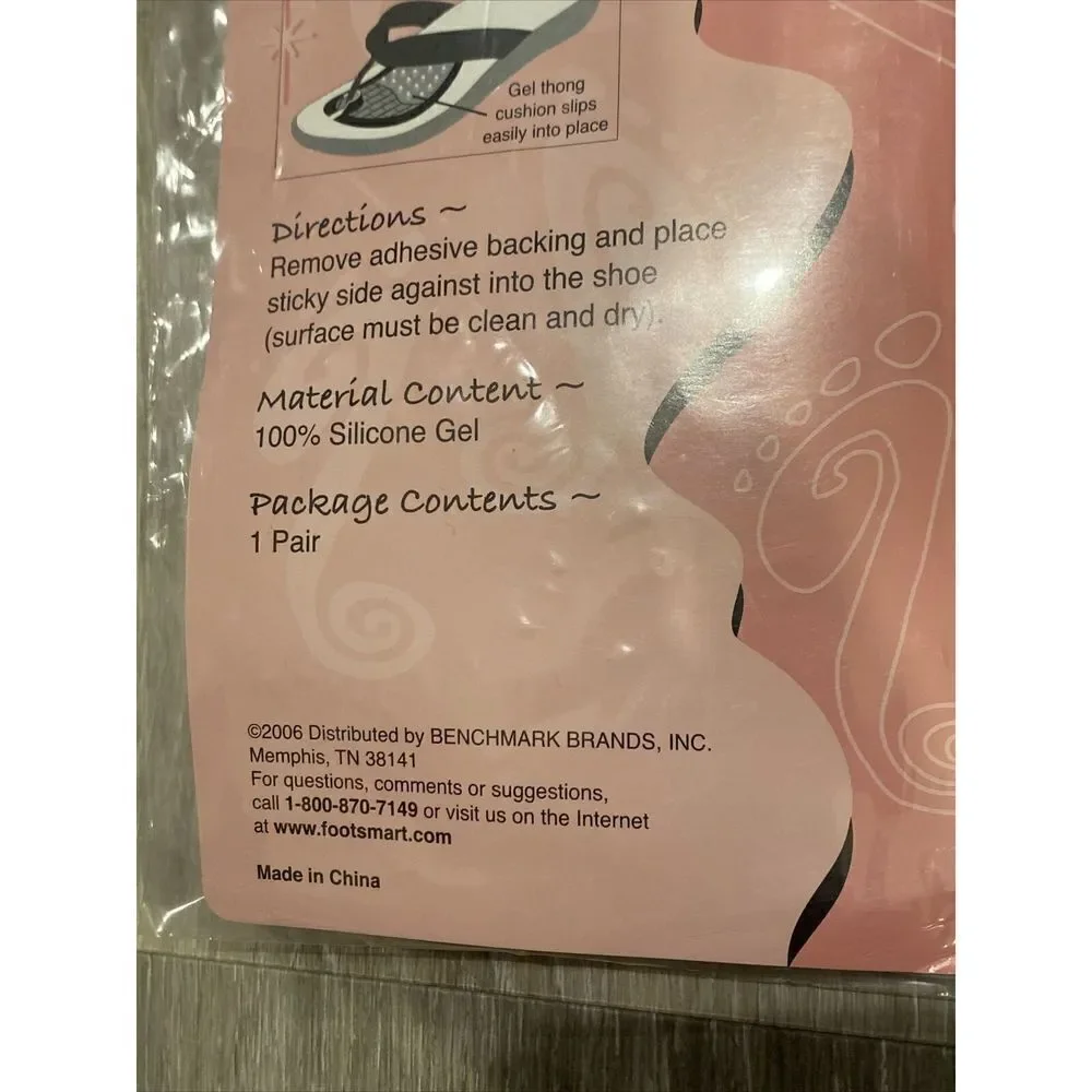 Peda Bella Toe Toppers with Gel Forefoot Pad Women Clear New